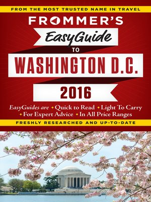 cover image of Frommer's EasyGuide to Washington, D.C. 2016